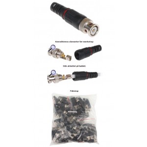 Stik BNC Skrue RG59